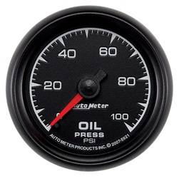 Auto Meter - ES Mechanical Oil Pressure Gauge - Auto Meter 5921 UPC: 046074059216 - Image 1