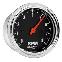Auto Meter - Traditional Chrome In-Dash Electric Tachometer - Auto Meter 2499 UPC: 046074024993 - Image 1