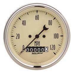 Auto Meter - Antique Beige Electric Programmable Speedometer - Auto Meter 1879 UPC: 046074018794 - Image 1