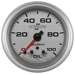 Auto Meter - Ultra-Lite II Electric Oil Pressure Gauge - Auto Meter 7753 UPC: 046074077531 - Image 1