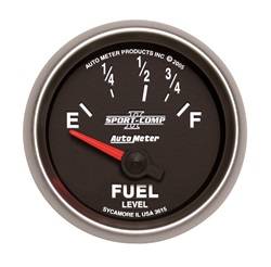 Auto Meter - Sport-Comp II Electric Fuel Level Gauge - Auto Meter 7615 UPC: 046074076152 - Image 1