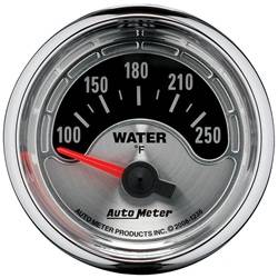 Auto Meter - American Muscle Water Temperature Gauge - Auto Meter 1236 UPC: 046074012365 - Image 1