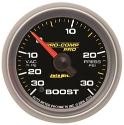 Auto Meter - Pro-Comp Pro Boost/Vacuum Gauge - Auto Meter 8759 UPC: 046074087592 - Image 1
