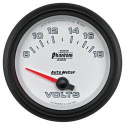 Auto Meter - Phantom II Electric Voltmeter Gauge - Auto Meter 7891 UPC: 046074078910 - Image 1