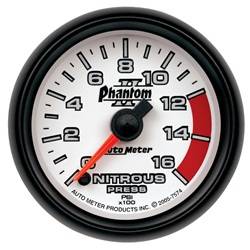Auto Meter - Phantom II Electric Nitrous Pressure Gauge - Auto Meter 7874 UPC: 046074078743 - Image 1