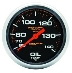 Auto Meter - Pro-Comp Liquid-Filled Mechanical Oil Temperature Gauge - Auto Meter 5441 UPC: 046074054419 - Image 1