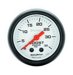 Auto Meter - Phantom Mechanical Boost Gauge - Auto Meter 5704 UPC: 046074057045 - Image 1