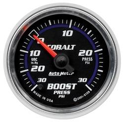 Auto Meter - Cobalt Electric Boost/Vacuum Gauge - Auto Meter 6159 UPC: 046074061592 - Image 1