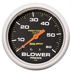 Auto Meter - Pro-Comp Liquid-Filled Mechanical Blower Pressure Gauge - Auto Meter 5402 UPC: 046074054020 - Image 1