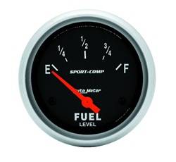 Auto Meter - Sport-Comp Electric Fuel Level Gauge - Auto Meter 3514 UPC: 046074035142 - Image 1
