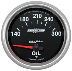 Auto Meter - Sport-Comp II Electric Oil Temperature Gauge - Auto Meter 7648 UPC: 046074076480 - Image 1