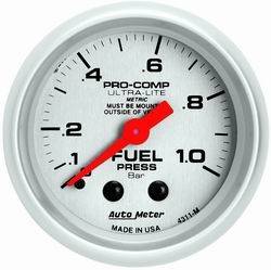 Auto Meter - Ultra-Lite Mechanical Fuel Pressure Gauge - Auto Meter 4311-M UPC: 046074134050 - Image 1