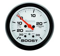 Auto Meter - Phantom Electric Boost/Vacuum Gauge - Auto Meter 5877 UPC: 046074058776 - Image 1