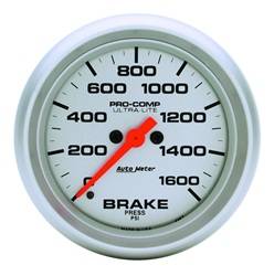 Auto Meter - Ultra-Lite Electric Brake Pressure Gauge - Auto Meter 4467 UPC: 046074044670 - Image 1