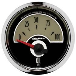 Auto Meter - Cruiser Oil Pressure Gauge - Auto Meter 1128 UPC: 046074011283 - Image 1
