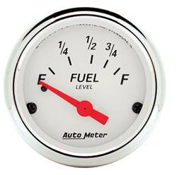 Auto Meter - Arctic White Fuel Level Gauge - Auto Meter 1316 UPC: 046074013164 - Image 1