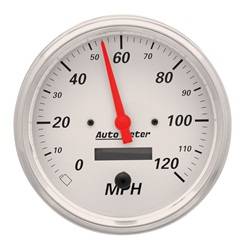 Auto Meter - Arctic White Electric Programmable Speedometer - Auto Meter 1389 UPC: 046074013898 - Image 1