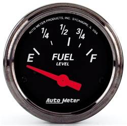Auto Meter - Designer Black Fuel Level Gauge - Auto Meter 1416 UPC: 046074014161 - Image 1