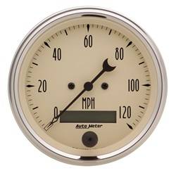 Auto Meter - Antique Beige Electric Programmable Speedometer - Auto Meter 1880 UPC: 046074018800 - Image 1