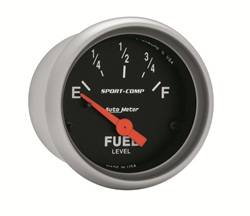 Auto Meter - Sport-Comp Electric Fuel Level Gauge - Auto Meter 3314 UPC: 046074033148 - Image 1