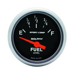 Auto Meter - Sport-Comp Electric Fuel Level Gauge - Auto Meter 3317 UPC: 046074033179 - Image 1