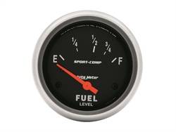 Auto Meter - Sport-Comp Electric Fuel Level Gauge - Auto Meter 3515 UPC: 046074035159 - Image 1