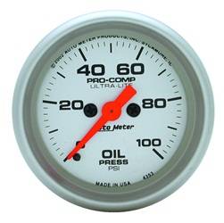 Auto Meter - Ultra-Lite Electric Oil Pressure Gauge - Auto Meter 4353 UPC: 046074043536 - Image 1