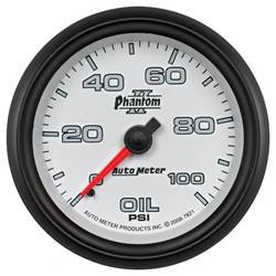 Auto Meter - Phantom II Mechanical Oil Pressure Gauge - Auto Meter 7821 UPC: 046074078217 - Image 1