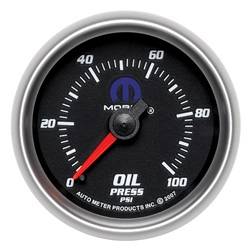 Auto Meter - MOPAR Mechanical Oil Pressure Gauge - Auto Meter 880014 UPC: 046074154515 - Image 1