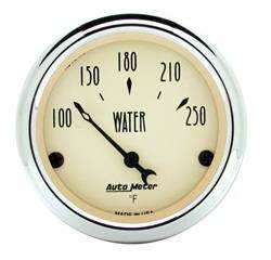 Auto Meter - Antique Beige Water Temperature Gauge - Auto Meter 1837 UPC: 046074018374 - Image 1