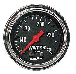Auto Meter - Traditional Chrome Mechanical Water Temperature Gauge - Auto Meter 2432 UPC: 046074024320 - Image 1
