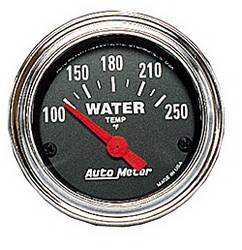 Auto Meter - Traditional Chrome Electric Water Temperature Gauge - Auto Meter 2532 UPC: 046074025327 - Image 1