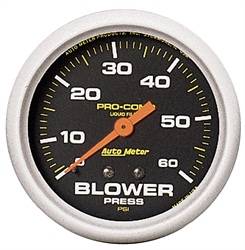 Auto Meter - Pro-Comp Liquid-Filled Mechanical Blower Pressure Gauge - Auto Meter 5403 UPC: 046074054037 - Image 1