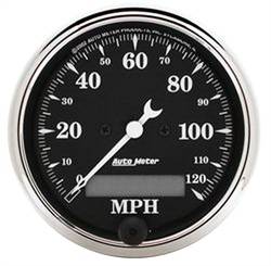 Auto Meter - Old Tyme Black Electric Programmable Speedometer - Auto Meter 1787 UPC: 046074017872 - Image 1