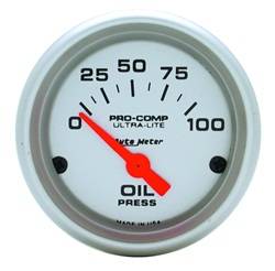 Auto Meter - Ultra-Lite Electric Oil Pressure Gauge - Auto Meter 4327 UPC: 046074043277 - Image 1