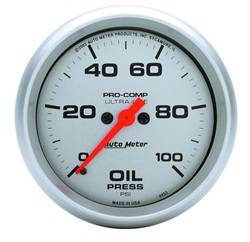 Auto Meter - Ultra-Lite Electric Oil Pressure Gauge - Auto Meter 4453 UPC: 046074044533 - Image 1