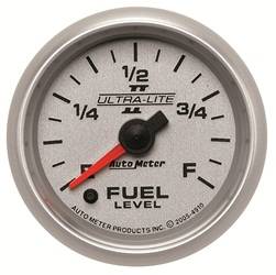 Auto Meter - Ultra-Lite II Electric Programmable Fuel Level Gauge - Auto Meter 4910 UPC: 046074049101 - Image 1