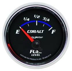 Auto Meter - Cobalt Electric Fuel Level Gauge - Auto Meter 6113 UPC: 046074061134 - Image 1
