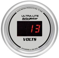 Auto Meter - Ultra-Lite Digital Voltmeter Gauge - Auto Meter 6593 UPC: 046074065934 - Image 1