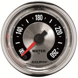 Auto Meter - American Muscle Water Temperature Gauge - Auto Meter 1255 UPC: 046074012556 - Image 1