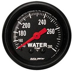 Auto Meter - Z-Series Mechanical Water Temperature Gauge - Auto Meter 2606 UPC: 046074026065 - Image 1