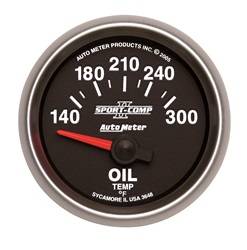 Auto Meter - Sport-Comp II Electric Oil Temperature Gauge - Auto Meter 3648 UPC: 046074036484 - Image 1