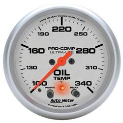 Auto Meter - Ultra-Lite Electric Oil Temperature Gauge - Auto Meter 4440 UPC: 046074044403 - Image 1