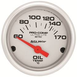 Auto Meter - Ultra-Lite Electric Oil Temperature Gauge - Auto Meter 4348-M UPC: 046074134005 - Image 1