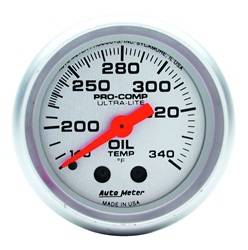 Auto Meter - Ultra-Lite Mechanical Oil Tank Temperature Gauge - Auto Meter 4346 UPC: 046074043468 - Image 1