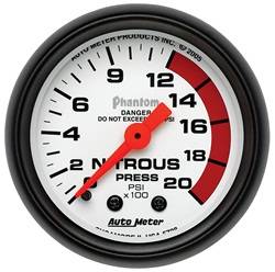 Auto Meter - Phantom Mechanical Nitrous Pressure Gauge - Auto Meter 5728 UPC: 046074057281 - Image 1