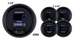 Auto Meter - Cobalt Digital 5 Gauge Set Fuel/Oil/Speedo/Volt/Water - Auto Meter 6900 UPC: 046074069000 - Image 1