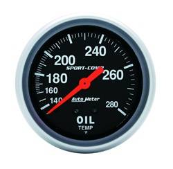 Auto Meter - Sport-Comp Mechanical Oil Temperature Gauge - Auto Meter 3443 UPC: 046074034435 - Image 1