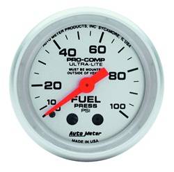 Auto Meter - Ultra-Lite Mechanical Fuel Pressure Gauge - Auto Meter 4312 UPC: 046074043123 - Image 1
