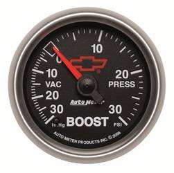 Auto Meter - GM Series Mechanical Boost/Vacuum Gauge - Auto Meter 3603-00406 UPC: 046074136047 - Image 1